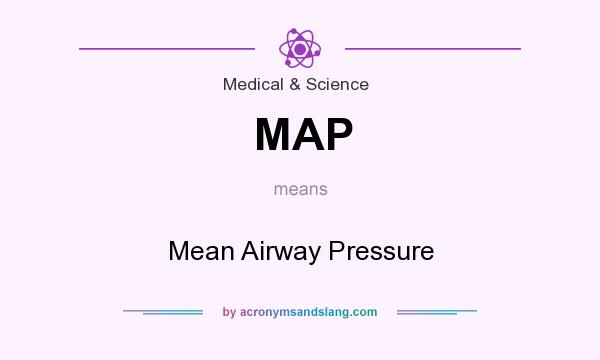 What does MAP mean? It stands for Mean Airway Pressure