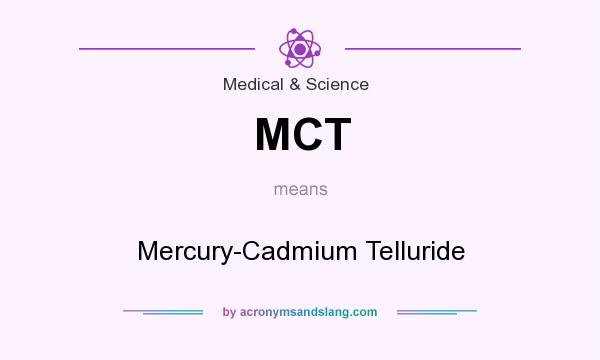 What does MCT mean? It stands for Mercury-Cadmium Telluride