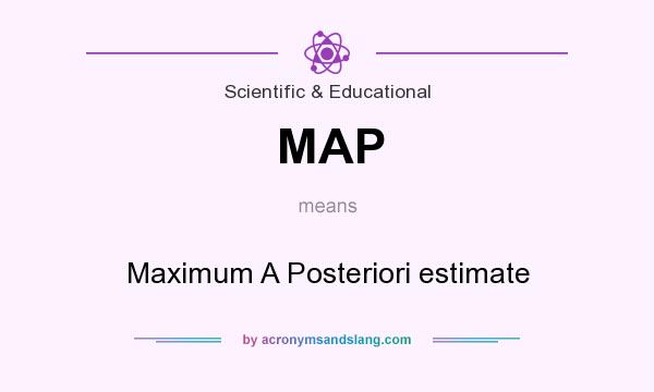 What does MAP mean? It stands for Maximum A Posteriori estimate