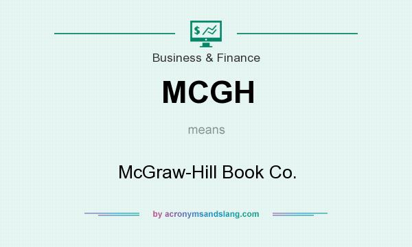 What does MCGH mean? It stands for McGraw-Hill Book Co.