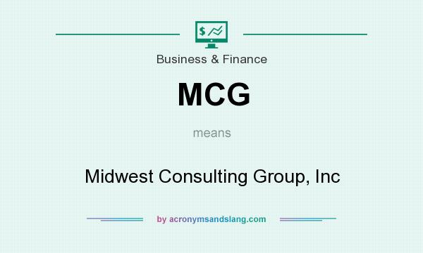 What does MCG mean? It stands for Midwest Consulting Group, Inc