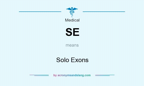What does SE mean? It stands for Solo Exons