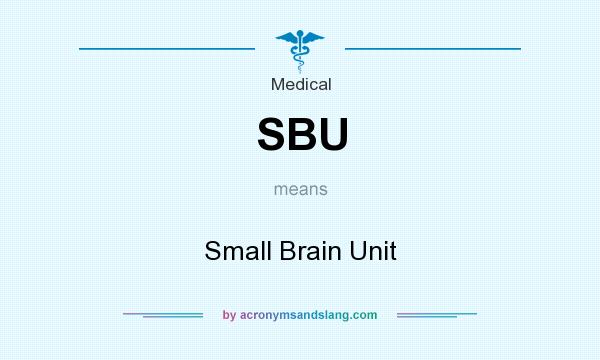 What does SBU mean? It stands for Small Brain Unit