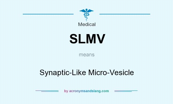 What does SLMV mean? It stands for Synaptic-Like Micro-Vesicle