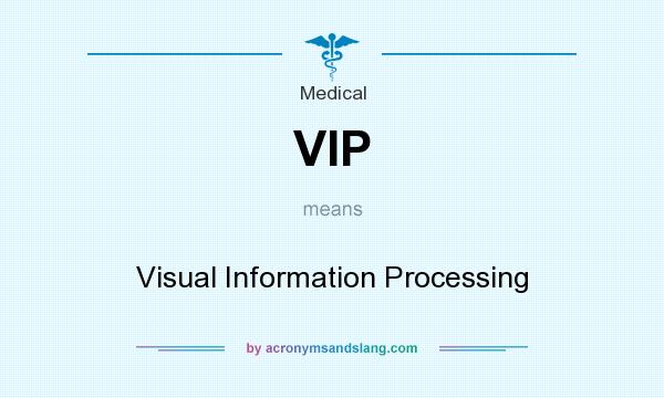 What does VIP mean? It stands for Visual Information Processing
