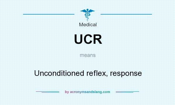 What does UCR mean? It stands for Unconditioned reflex, response