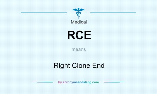 What does RCE mean? It stands for Right Clone End