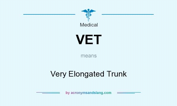 What does VET mean? It stands for Very Elongated Trunk