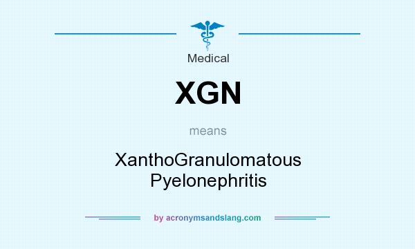 What does XGN mean? It stands for XanthoGranulomatous Pyelonephritis