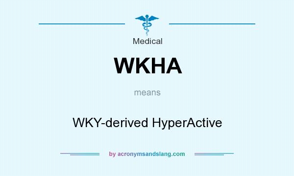 What does WKHA mean? It stands for WKY-derived HyperActive