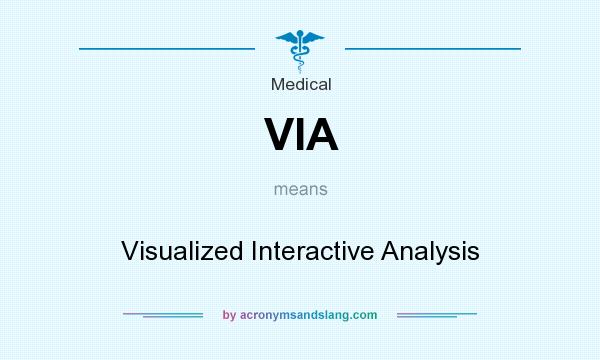 What does VIA mean? It stands for Visualized Interactive Analysis