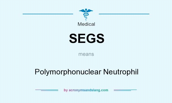 What does SEGS mean? It stands for Polymorphonuclear Neutrophil