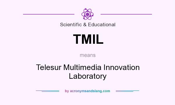 What does TMIL mean? It stands for Telesur Multimedia Innovation Laboratory