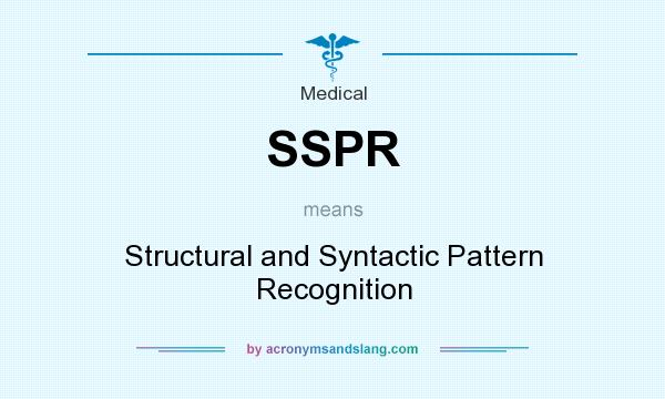 What does SSPR mean? It stands for Structural and Syntactic Pattern Recognition
