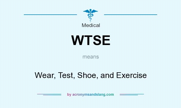 What does WTSE mean? It stands for Wear, Test, Shoe, and Exercise