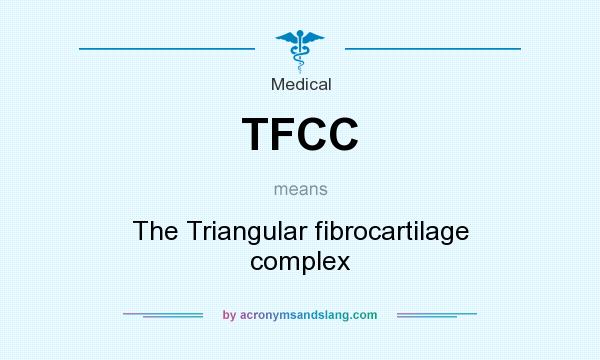 What does TFCC mean? It stands for The Triangular fibrocartilage complex