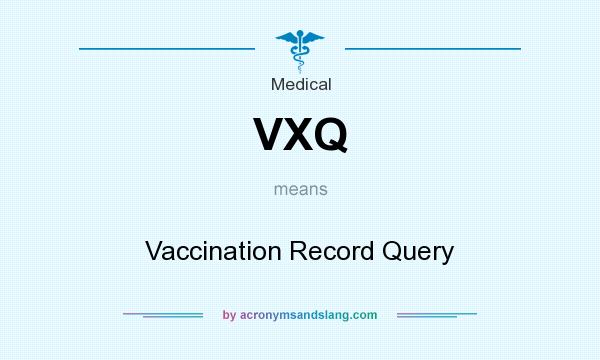 What does VXQ mean? It stands for Vaccination Record Query