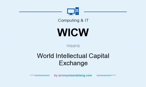 What does WICW mean? It stands for World Intellectual Capital Exchange