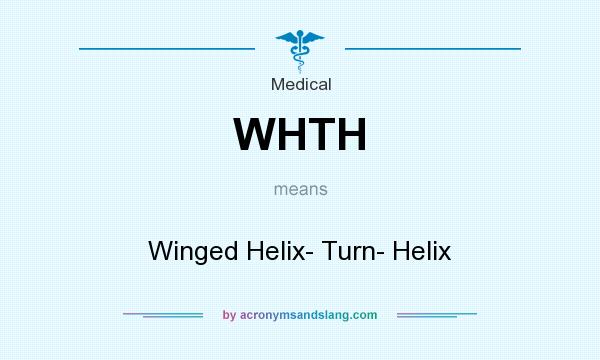 What does WHTH mean? It stands for Winged Helix- Turn- Helix