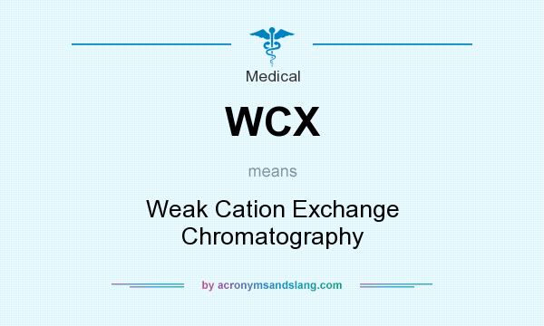 What does WCX mean? It stands for Weak Cation Exchange Chromatography