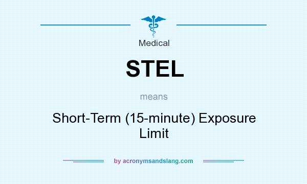 What does STEL mean? It stands for Short-Term (15-minute) Exposure Limit