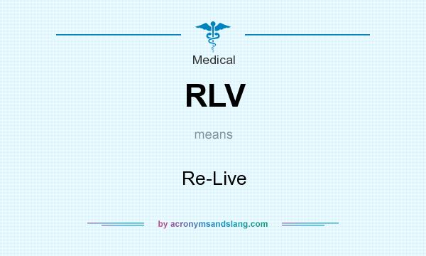 What does RLV mean? It stands for Re-Live