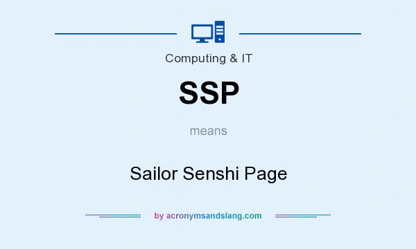 What does SSP mean? It stands for Sailor Senshi Page