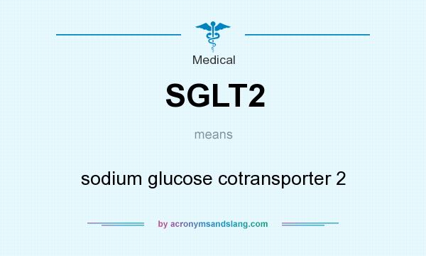 What does SGLT2 mean? It stands for sodium glucose cotransporter 2