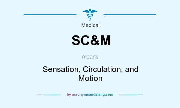 What does SC&M mean? It stands for Sensation, Circulation, and Motion