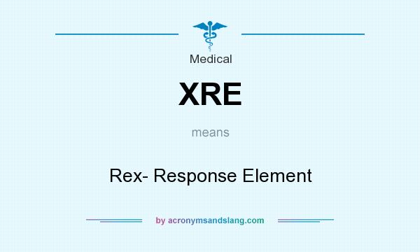 What does XRE mean? It stands for Rex- Response Element