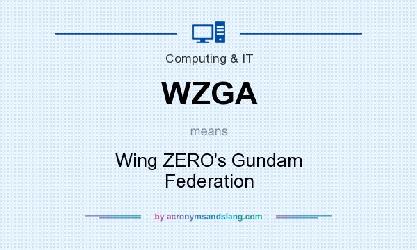 What does WZGA mean? It stands for Wing ZERO`s Gundam Federation
