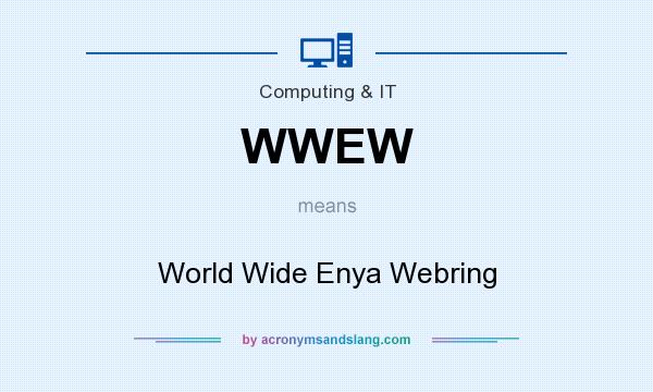 What does WWEW mean? It stands for World Wide Enya Webring