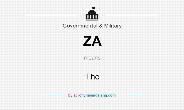 What does ZA mean? It stands for The
