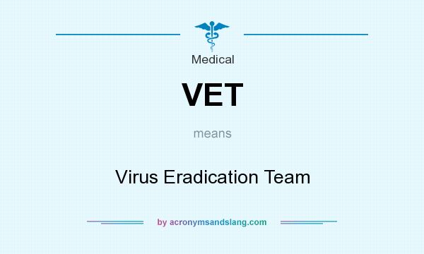 What does VET mean? It stands for Virus Eradication Team