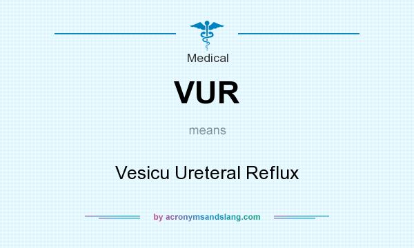 What does VUR mean? It stands for Vesicu Ureteral Reflux
