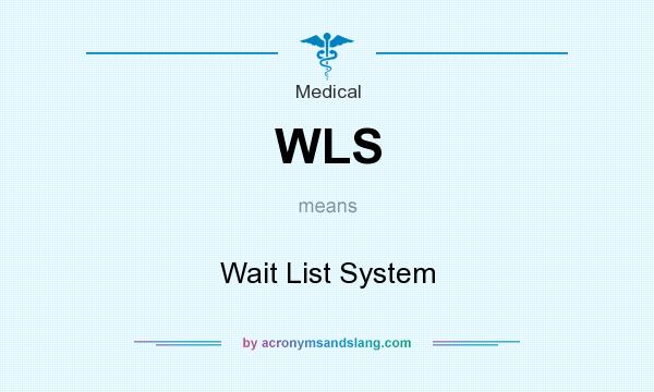 What does WLS mean? It stands for Wait List System