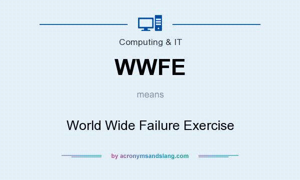 What does WWFE mean? It stands for World Wide Failure Exercise