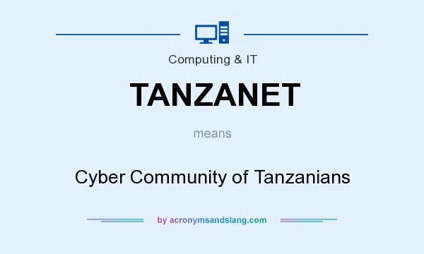 What does TANZANET mean? It stands for Cyber Community of Tanzanians