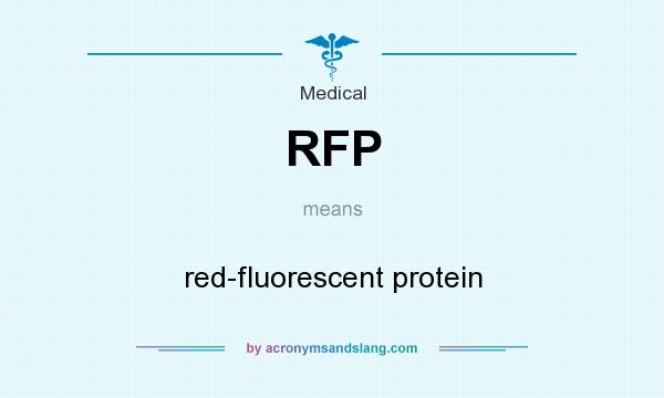 What does RFP mean? It stands for red-fluorescent protein