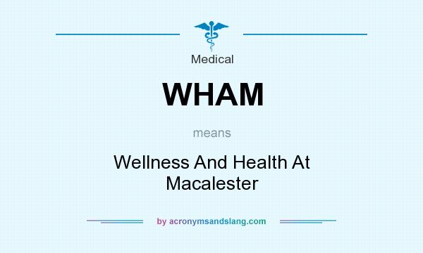 What does WHAM mean? It stands for Wellness And Health At Macalester