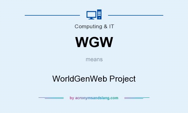 What does WGW mean? It stands for WorldGenWeb Project