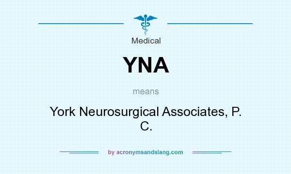 What does YNA mean? It stands for York Neurosurgical Associates, P. C.