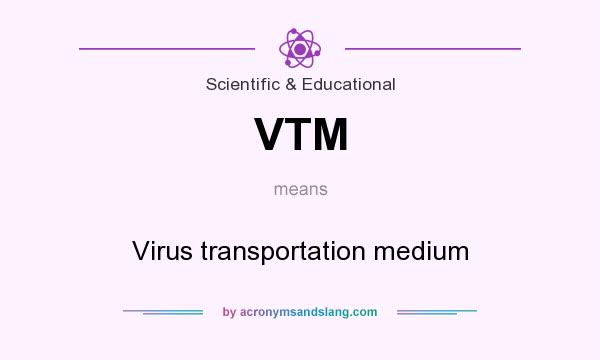 What does VTM mean? It stands for Virus transportation medium