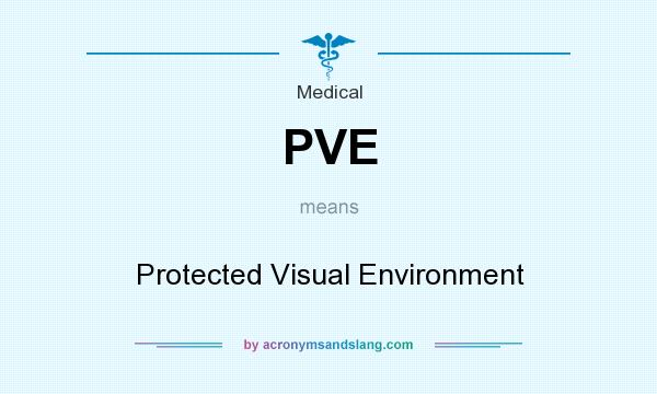 What does PVE mean? It stands for Protected Visual Environment