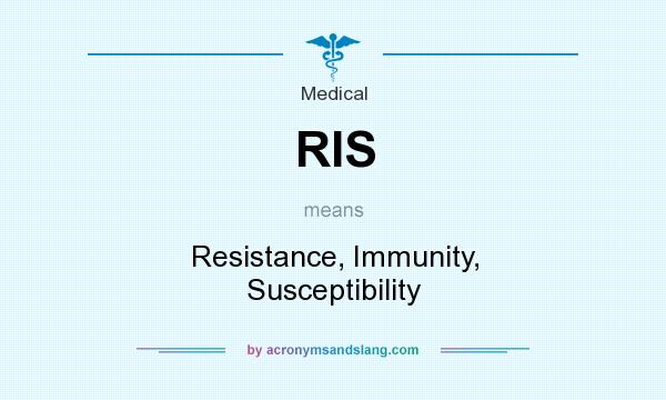 What does RIS mean? It stands for Resistance, Immunity, Susceptibility