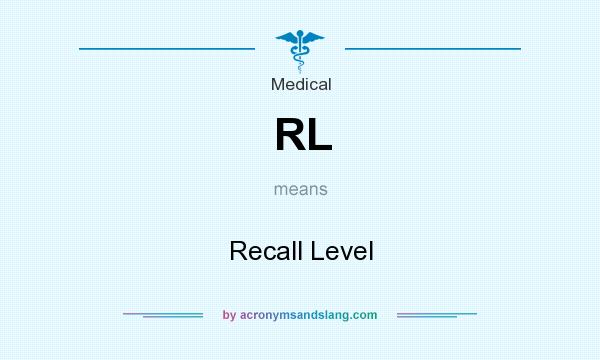 What does RL mean? It stands for Recall Level