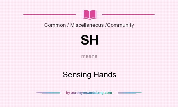 What does SH mean? It stands for Sensing Hands