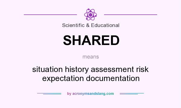 What does SHARED mean? It stands for situation history assessment risk expectation documentation