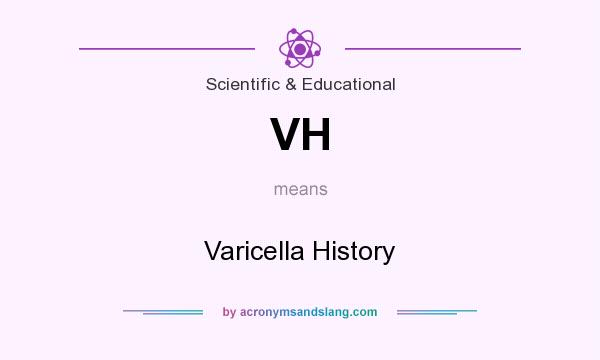What does VH mean? It stands for Varicella History