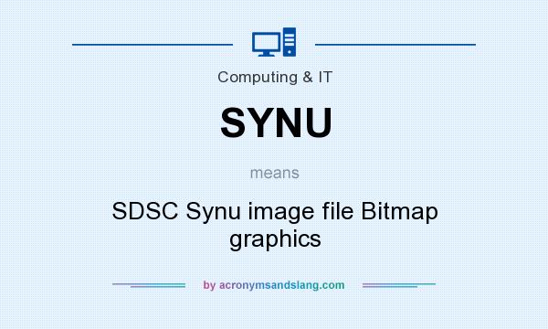 What does SYNU mean? It stands for SDSC Synu image file Bitmap graphics